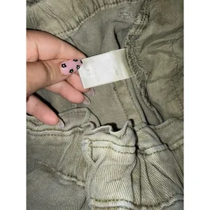 Bohme Women's M Olive Green Paperbag Waist Utility Carpenter Pants High Rise thumbnail 5