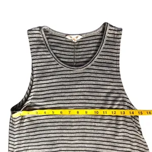 C Madewell Gray & Black Tank Boho Spring Summer Women Dress Size Large thumbnail 7