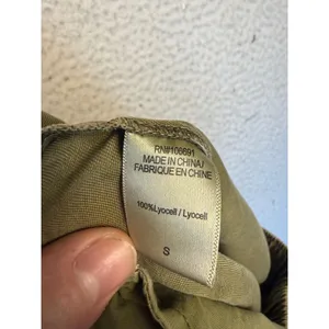 YFB Pants Womens Small‎ Green Lyocell Cargo Jogger Elastic Waist Cuffed Pockets thumbnail 4