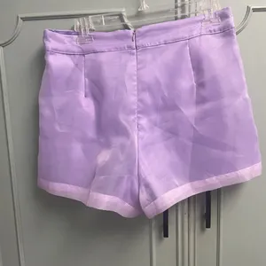 TCEC New Purple Lavender Spring Shorts Size Large Chiffon Overlay thumbnail 5