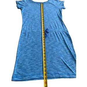 Columbia T-Shirt Dress‎ Womens Medium Blue Space Dye Drawstring Casual Gorpcore thumbnail 5
