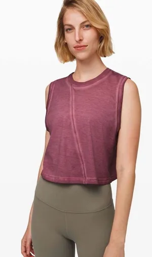Lululemon broken beats Sleeveless Cropped Tank top thumbnail 1