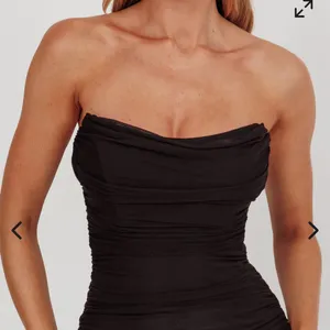 NWT Chic Strapless Black Dress thumbnail 5
