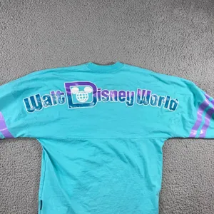Disney Parks Walt Disney World‎ Spirit Jersey XS Turquoise Purple Long Sleeve thumbnail 2