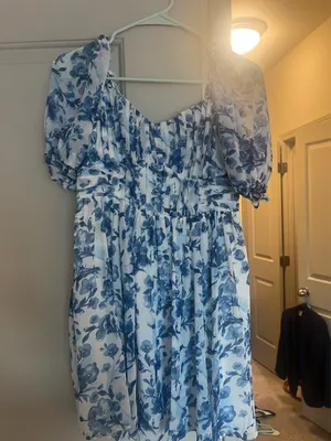 Abercrombie Dress Mini Floral Blue thumbnail 2