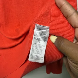 Banana Republic Women Silk Cashmere Sweater XL Red Crewneck Luxury Lightweight thumbnail 5
