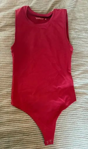 Abercrombie Wine Red Bodysuit thumbnail 1