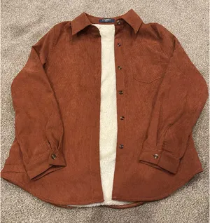 Burnt orange/brown shacket Orange thumbnail 1
