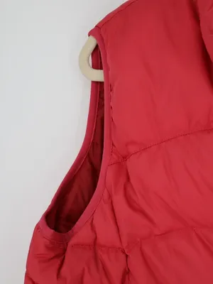 L.L.Bean Women’s Reversible Red Large Goose Down Puffer Vest Full Zip Outdoor thumbnail 6