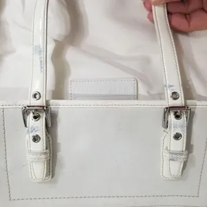 Coach White Leather Legacy Tote thumbnail 4