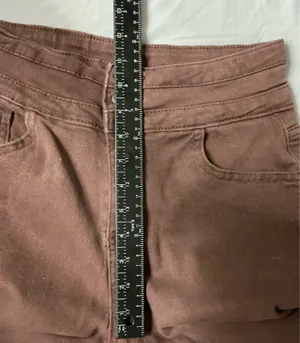 Roswear Wide Leg Pants Size M Brown High Waist thumbnail 8