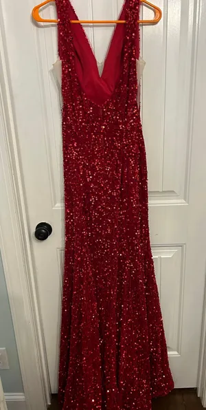Prom/pageant Dress Red Size 0 thumbnail 3