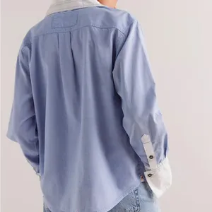 We The Free Tommy Oxford Shirt in blue XS thumbnail 2