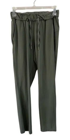 Lululemon On The Fly 7/8 Olive Green Tapered Ankle Athletic Pants W5BPNS Sz 2‎ thumbnail 1