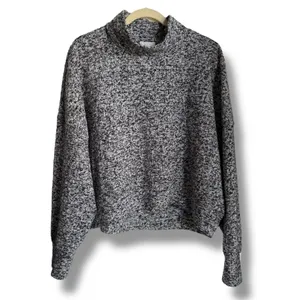 OFFLINE By Aerie Snowday Mock Neck Sweater Pullover Gray‎ Black Speckled XL thumbnail 4