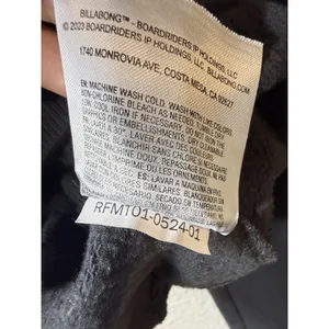 Billabong Lazy Daze Cropped‎ Hoodie Sweatshirt Gray Women's Size S thumbnail 10