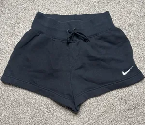 Nike Women's Black Athletic Sweat Shorts thumbnail 1