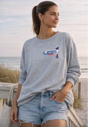Vintage FIFA WORLD Cup Adidas XL USA Women's 2003 Long Sleeve T-Shirt Gray thumbnail 1