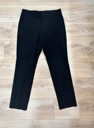 Express Men’s Slim Fit Black Dress Pants 31x32 thumbnail 1