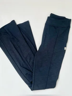 Vuori Lux Ribbed Split Bootcut Leggings Charcoal Grey High Rise XS thumbnail 4