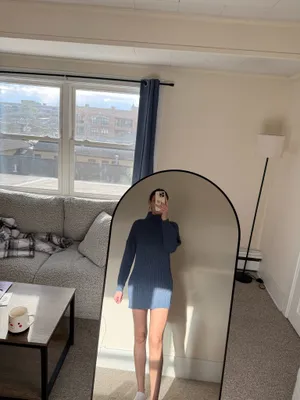 Amazon Oversized Sweater Dress Turtleneck thumbnail 4