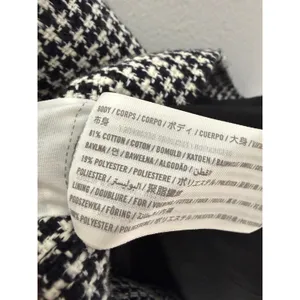 Abercrombie & Fitch Women Black White Houndstooth Jumper Mini Dress MP thumbnail 5