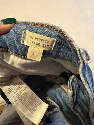 Madewell The Perfect Vintage Jean Distressed High-Rise Straight Leg Size 31 thumbnail 3