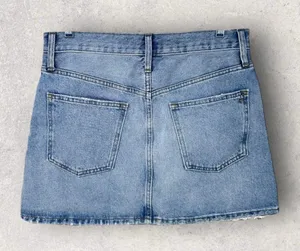 Madewell Rigid Denim Relaxed Mini Skirt Button Fly thumbnail 2