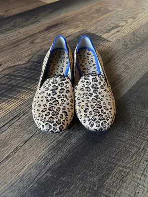Rothy’s The Loafer Leopard Print Round Toe Slip-On Ballet Flats Size 11 Classic thumbnail 4