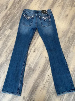 Miss Me Flap Pocket Jeans Blue JW5141BB Boot Size W30 L34 thumbnail 11