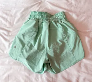 Lululemon Wild Mint Track That Mid-Rise Lined Short 5" Size 0 thumbnail 2