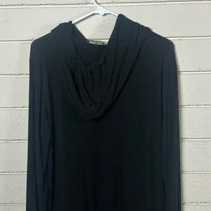 Brandy Melville Black Layla Hoodie Tee one size thumbnail 8