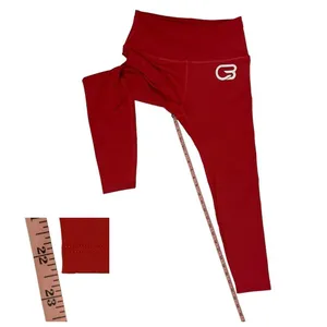 Cycle Bar X Beyond Yoga Cropped Leggings - Red - Medium thumbnail 3
