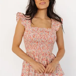 Baltic‎ Born Ida Peplum Top in Pink Multi Floral Size XS thumbnail 6