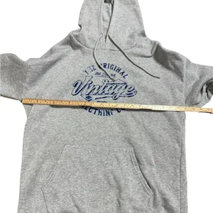 Gray “The Original Vintage” Graphic Hoodie‎ Unisex Sz L thumbnail 5