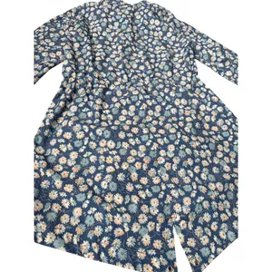 Madewell Preppy Ruffle-Neck Anorak‎ Raincoat French Floral Blue Moon Size Smalll thumbnail 12