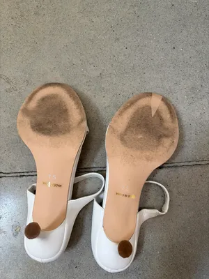 White Kitten Heels Size 7.5 thumbnail 6