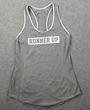 Lululemon Gray Runner Up Racerback Ruched Tank Women's X-Small Active Running thumbnail 1