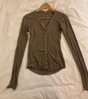 free people waffle knit top thumbnail 1