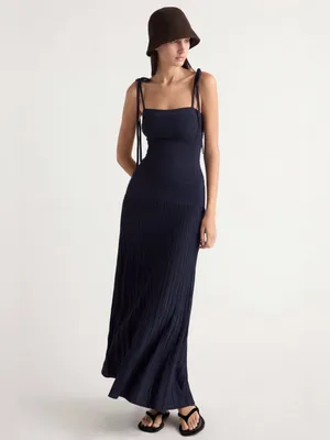Modern Citizen Chan Ottoman-Knit Navy Blue Dress size Large thumbnail 16