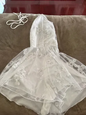 White Lace Lucy in the Sky Romper thumbnail 1