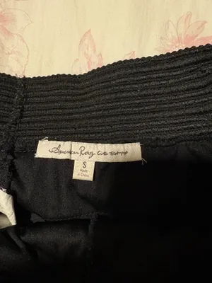 black ruffle shorts thumbnail 2