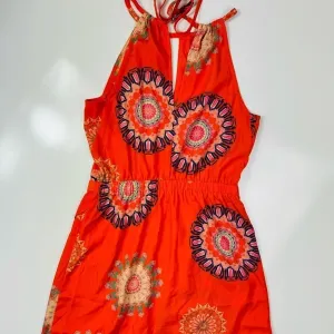 Orange Halter Casual Dress Size‎ Small thumbnail 6