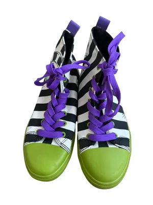 BEETLEJUICE Women’s Sand Monster Striped High Top Sneakers Size 7 thumbnail 7