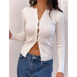 Beginning Boutique Ribbed Cardigan Button Up Kippy Size US4 thumbnail 5