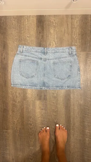 Edikted Micro Denim Skirt thumbnail 2