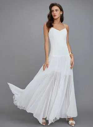Commense Semi-Sheer Vacation Long Dress size Xs thumbnail 2
