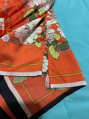 Fate floral silly long sleeve blouse w/puffy 3/4 sleeves thumbnail 5