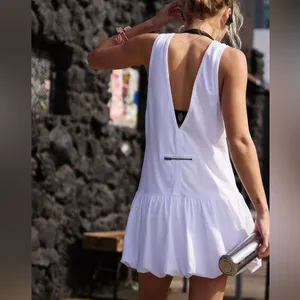 NWT Free People Movement Hot Shot Bubble Set in white women's small relaxed fit thumbnail 4