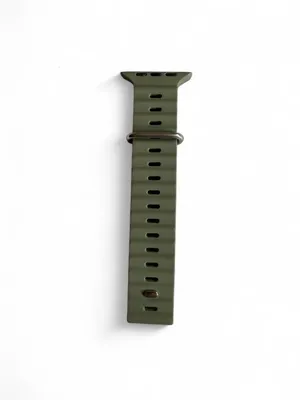 NWOT Olive Green Silicone Watch Band Compatible With Apple Watch Ultra thumbnail 3
